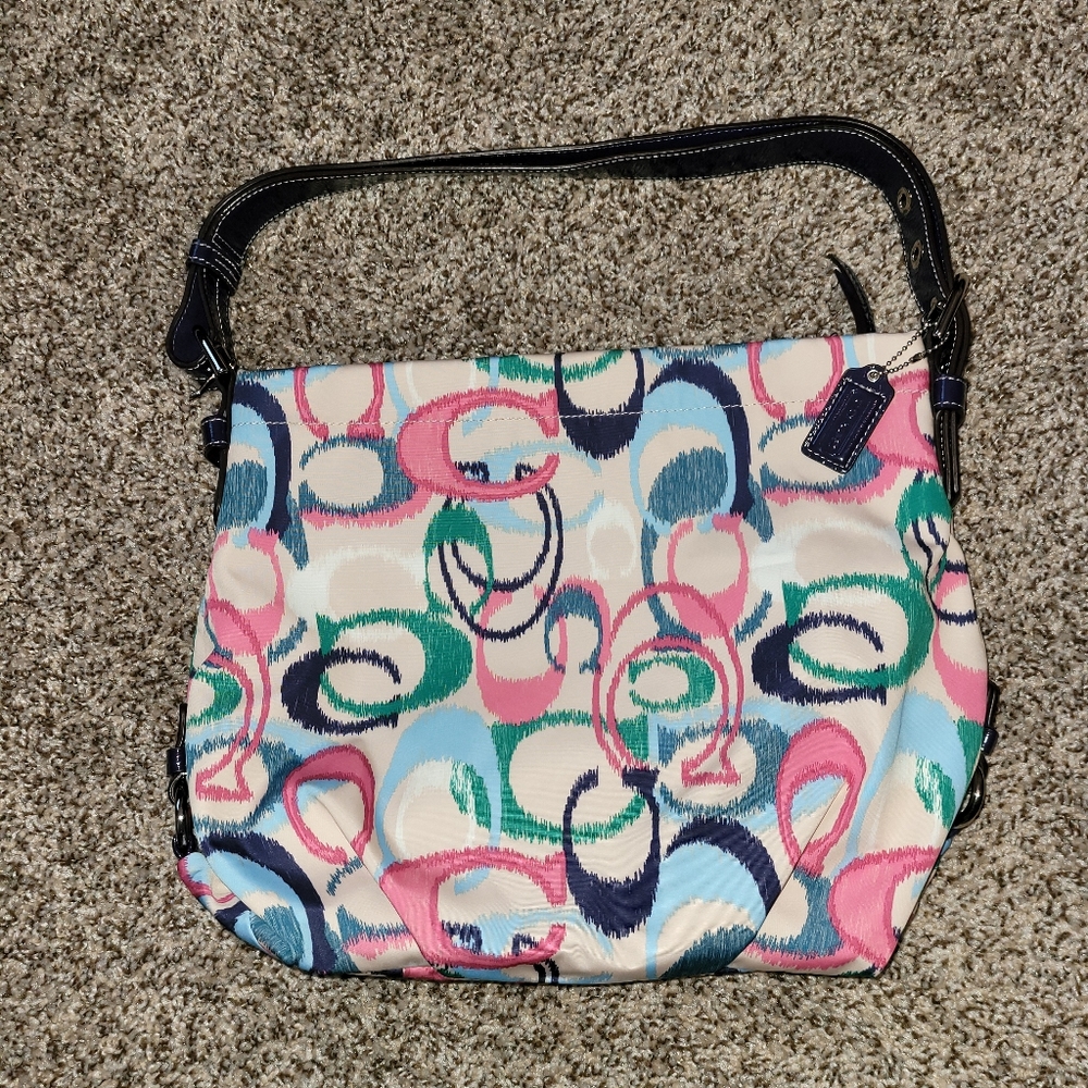NWOT * COACH Signature Ikat Print Crossbody Purse - F24941 ((RARE))